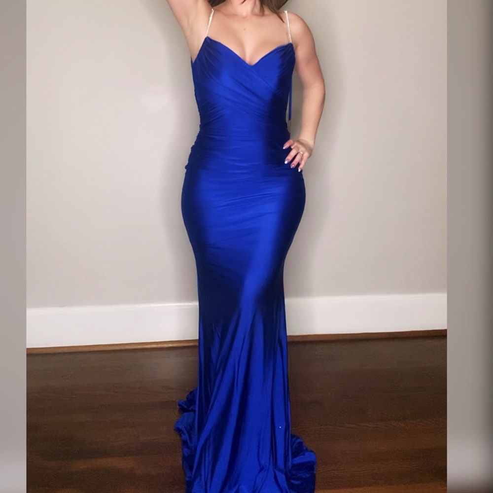 Royal Blue prom dress, formal dress, military ball, bridesmaid or black tie gala